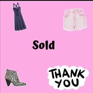 Items that have been sold.